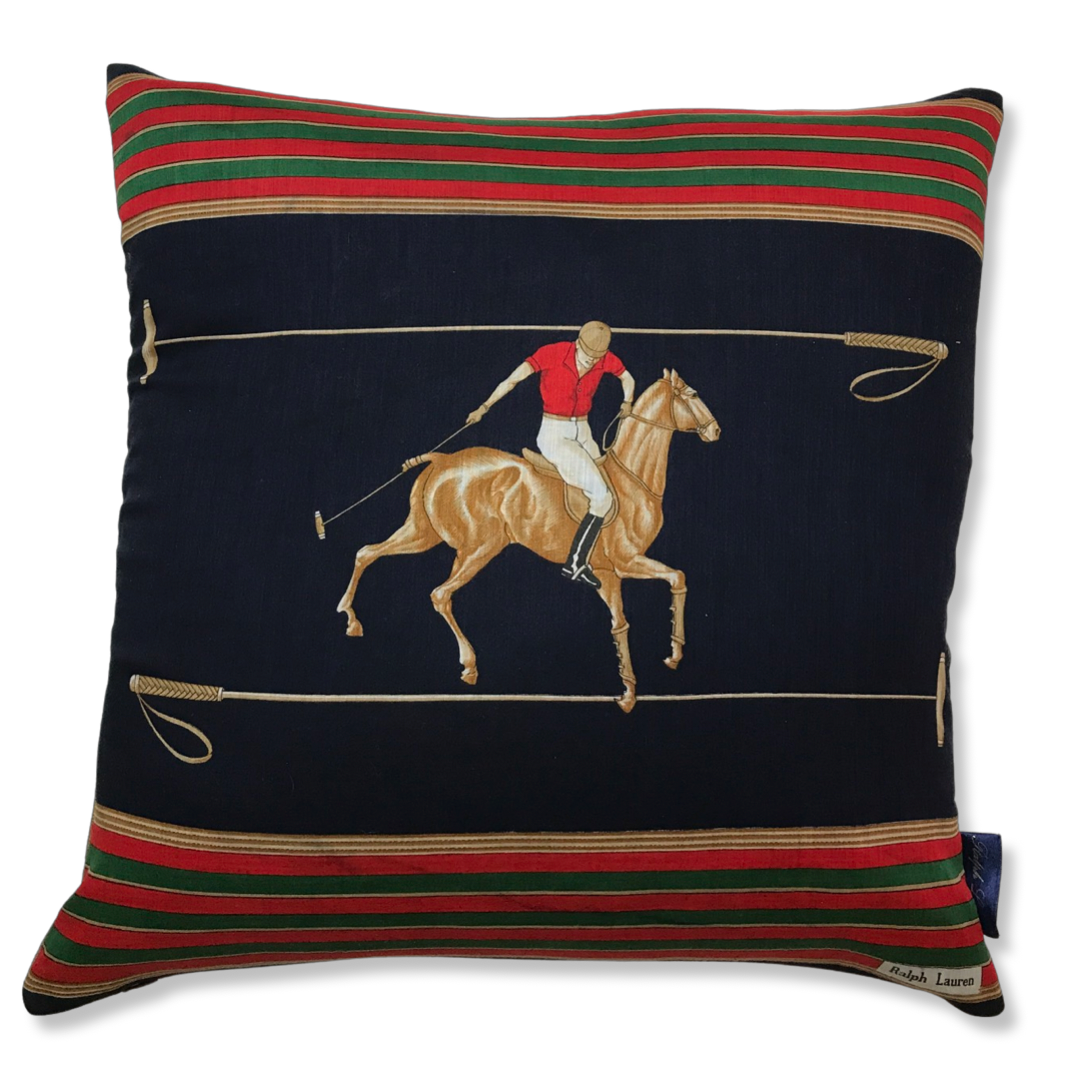 Vintage RALPH LAUREN ウール×レザー　カバー　ピローシャム Vintage RALPH LAUREN ウール×レザー カバー ピローシャム 【公式通販】