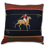 Vintage Ralph Lauren Polo Player Silk Scarf Pillow