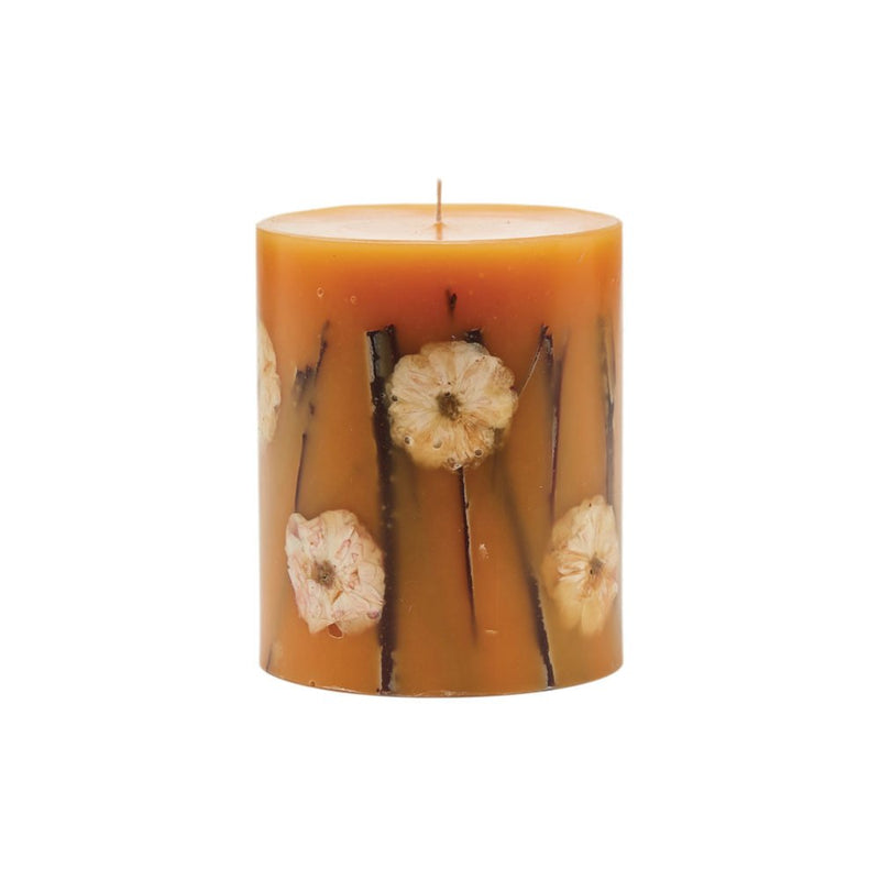 Honey Tobacco Small Round Botanical Candle