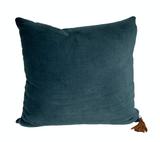 Blue + Coffee Pillow
