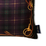 Vintage Ralph Lauren Tartan Saddle Silk Scarf Pillow