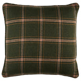 Schumacher Blackburn Merino Plaid Pillow in Green