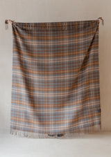 Lambswool Blanket in Buchanan Natural Tartan
