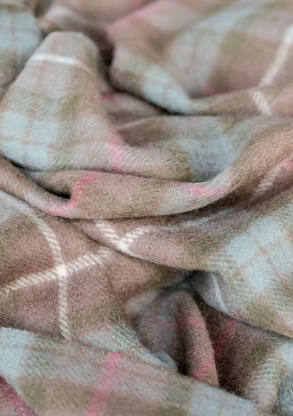 Lambswool Blanket in Fraser Hunting Weathered Tartan