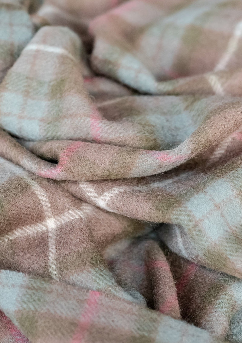 Lambswool Blanket in Fraser Hunting Weathered Tartan