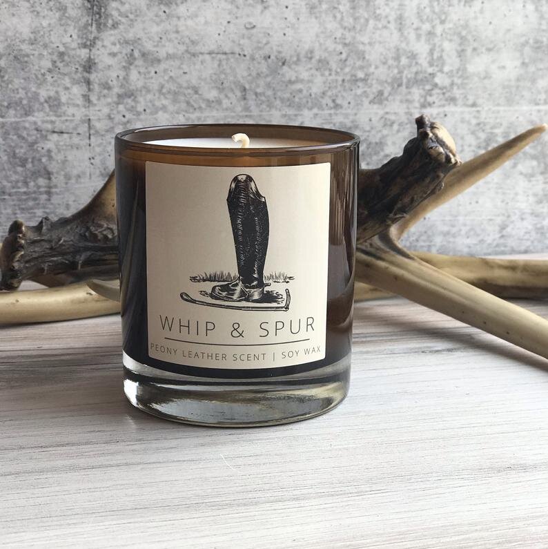 Whip and Spur Equestrian Candle