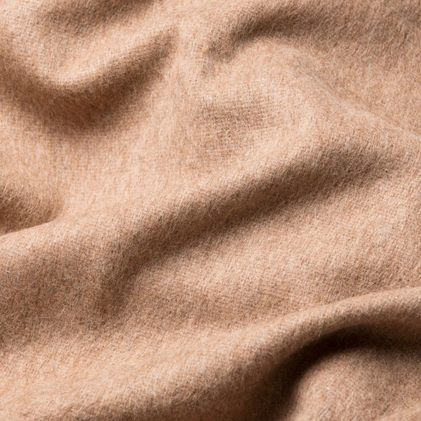 Alpaca-Wool Blanket, Cappuccino
