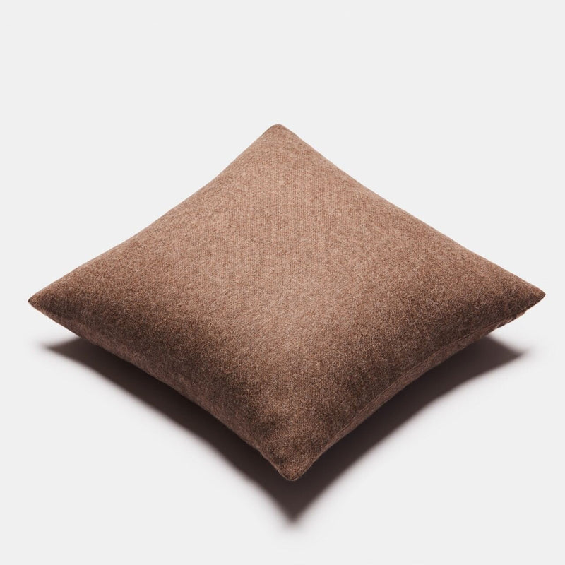 Alpaca Wool Throw Pillow- Cappuccino